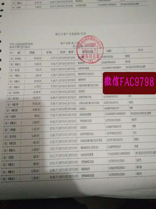 银行工资流水/银行对账流水/银行对公流水/银行流水账单/中国银行流水