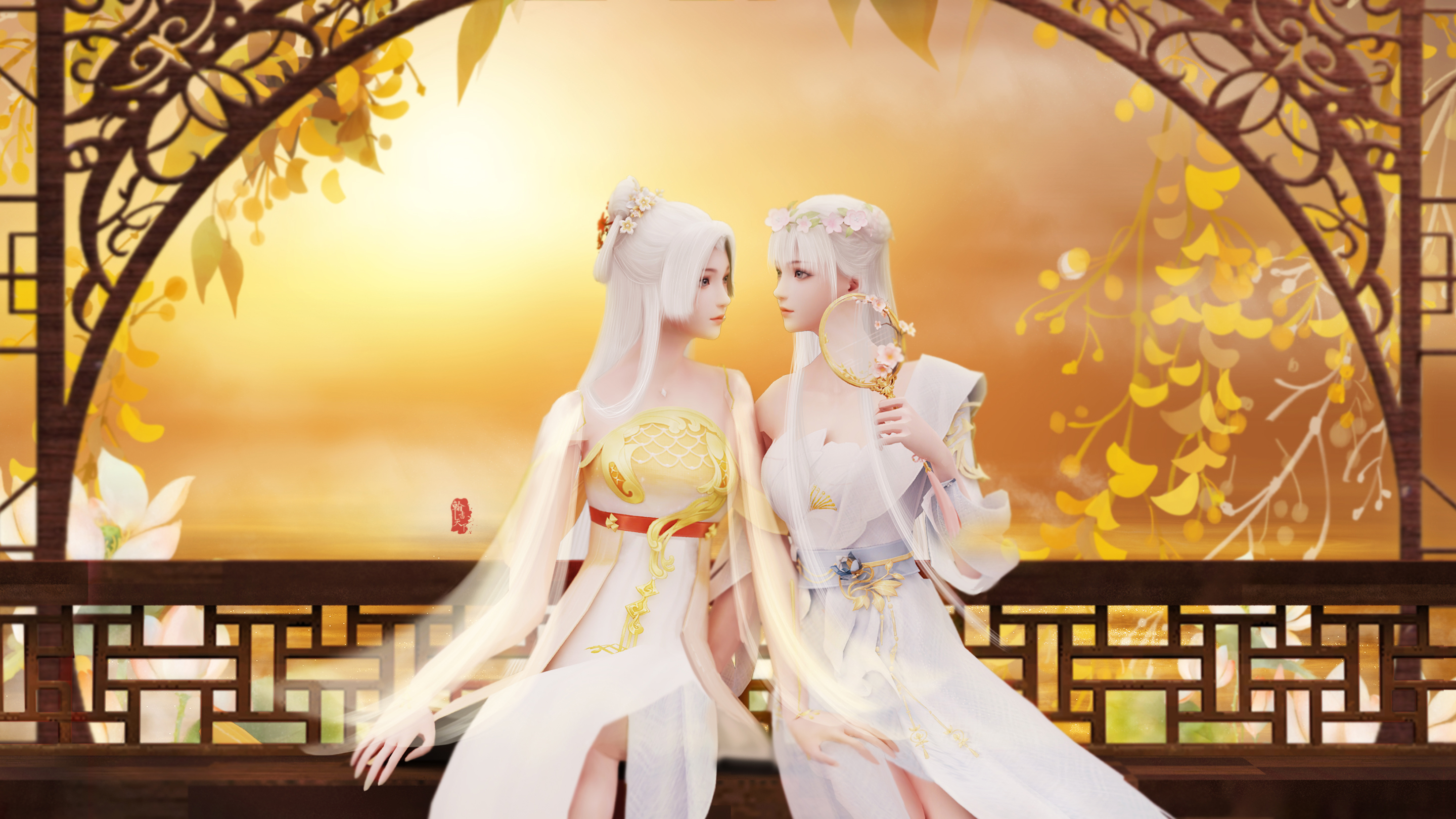 【翰书天下·拾光】双端壁纸:踏月——by棠狸煎雪