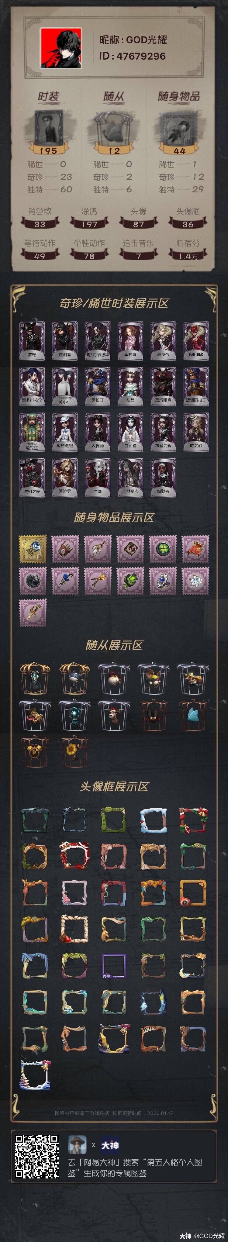 第五人格个人图鉴# 我.