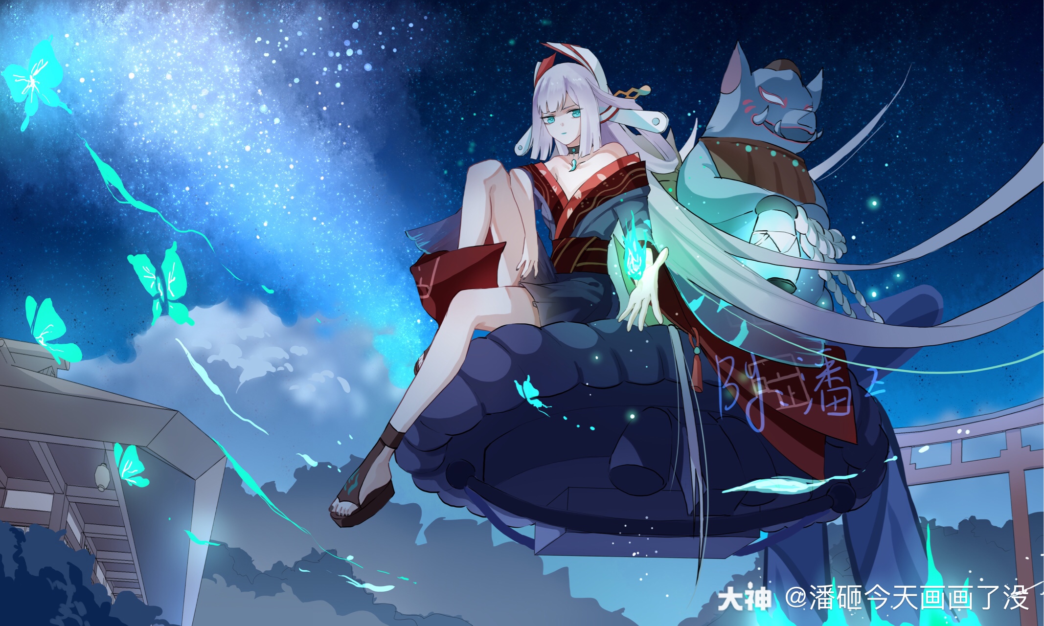 灯之卷##阴阳师同人##浮世青行灯# ……画了灯姐