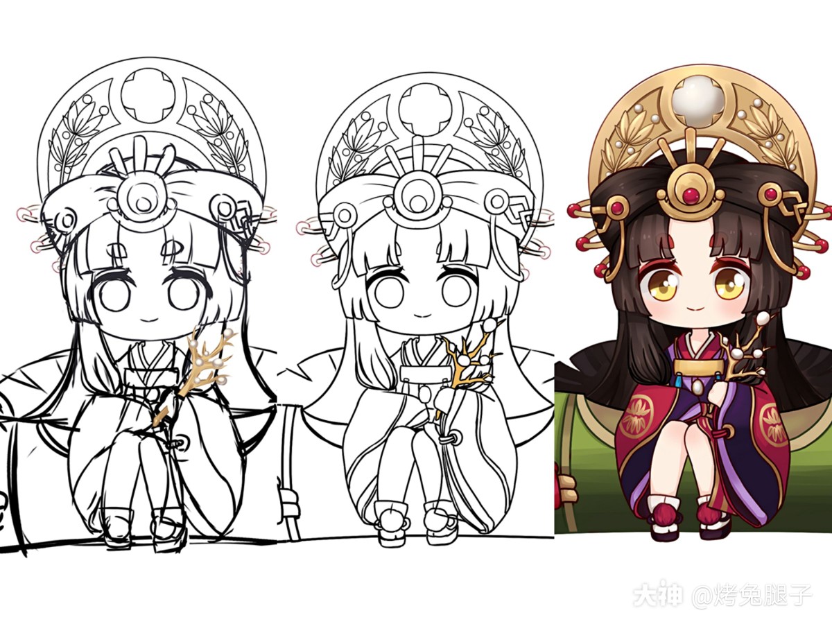 阴阳师ip同人##辉夜姬##烤兔腿子