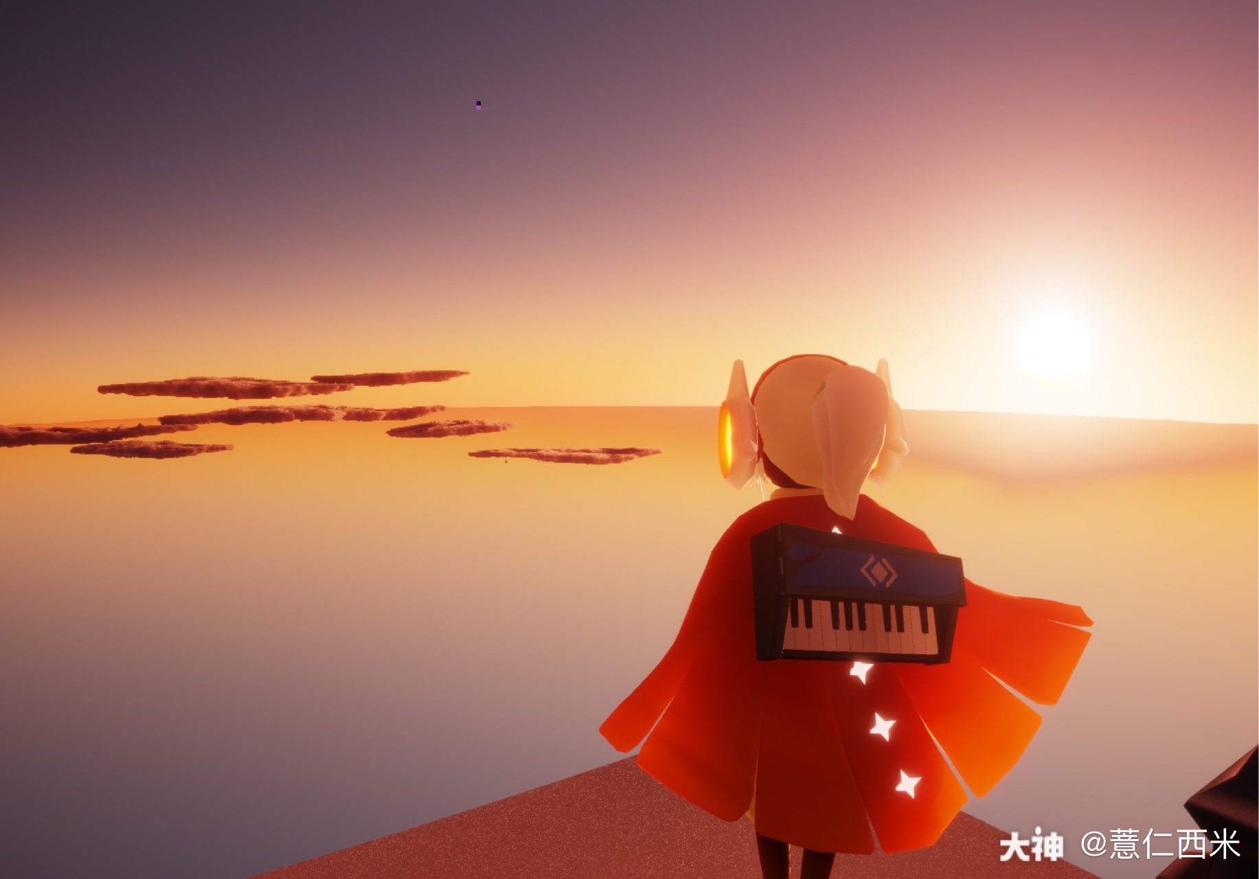 后来又在小破站看到@烛子ikina 等大佬们各种乐器合奏啊,还配着光遇
