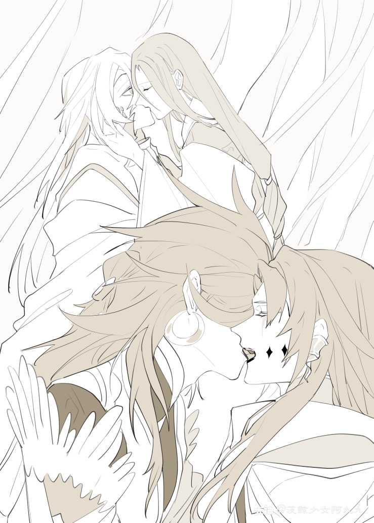 荒蛇情侣亲亲! #阴阳师.