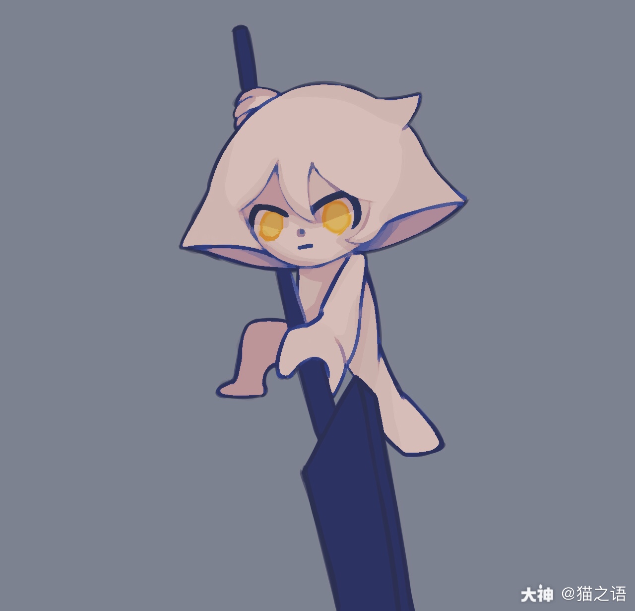 拿着船桨的菇菇