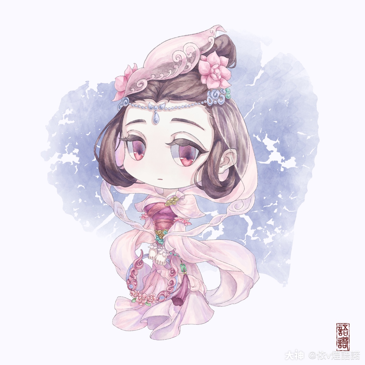 关注 丹青&云中君#大话西游手游##大话西游手游同人##插画日常