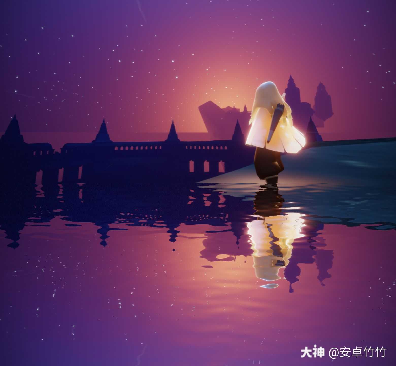 光遇日常 夜晚的千鸟.