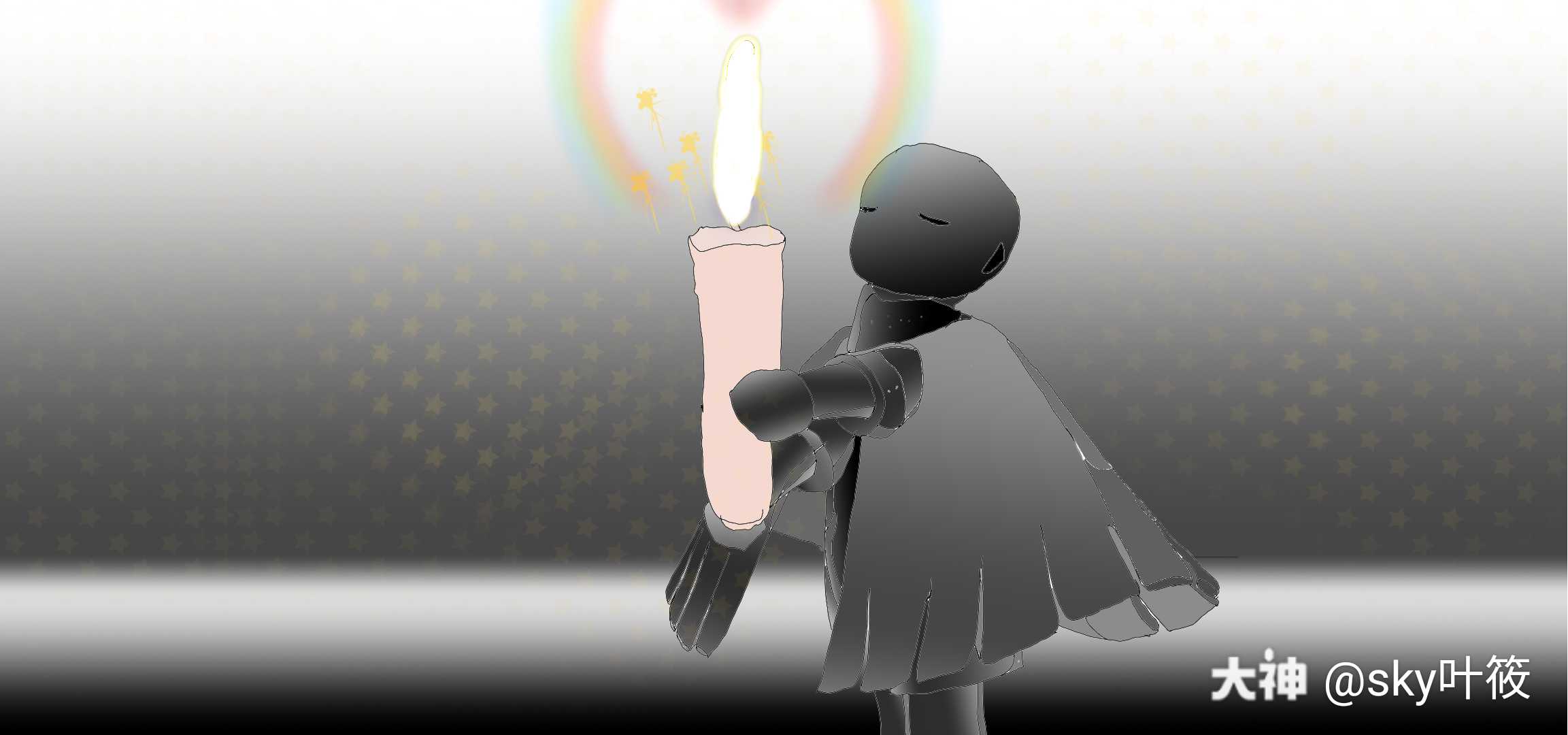 关注 #光遇##光遇简笔画# 有谁会拒绝香喷喷的大宝贝呢?