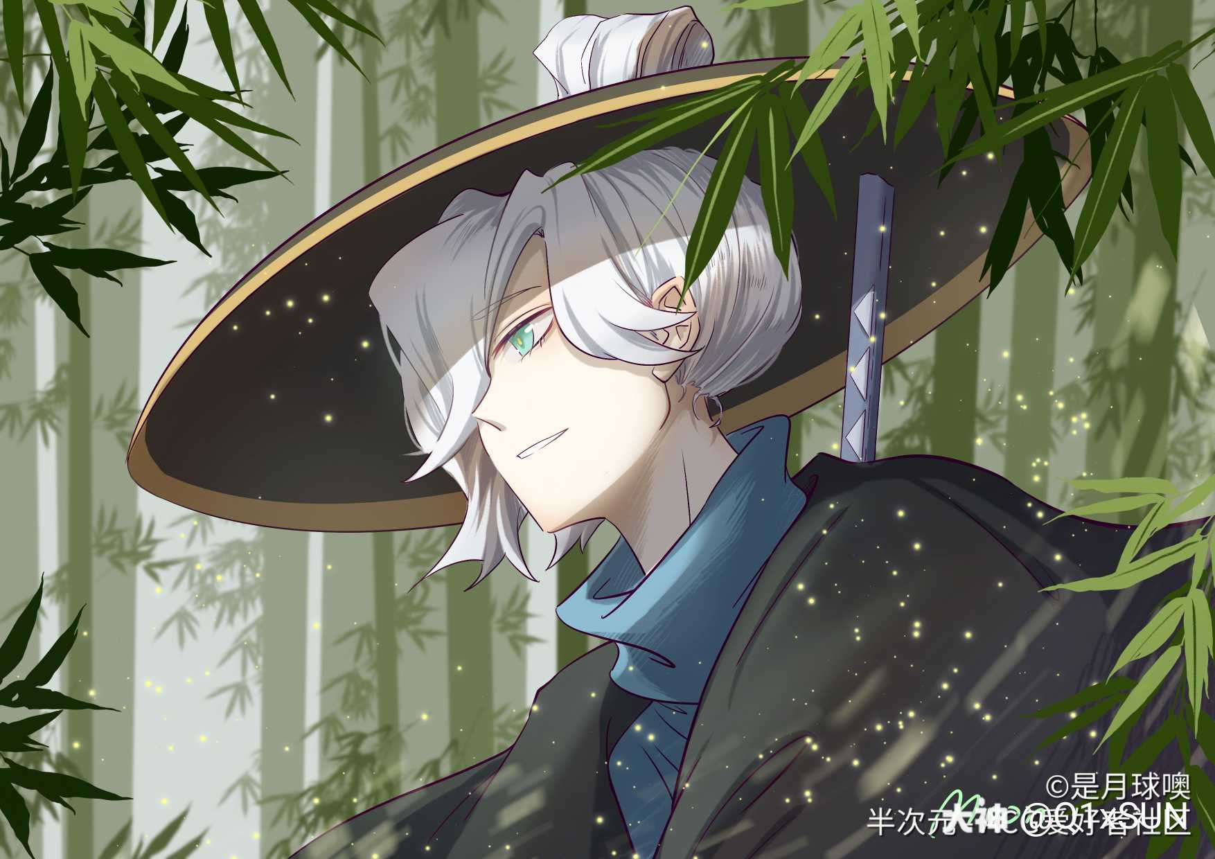 箬笠 巫师帽 学生苹果头 平菇 龙骨 已授权bcy:是月球噢 #云野追光