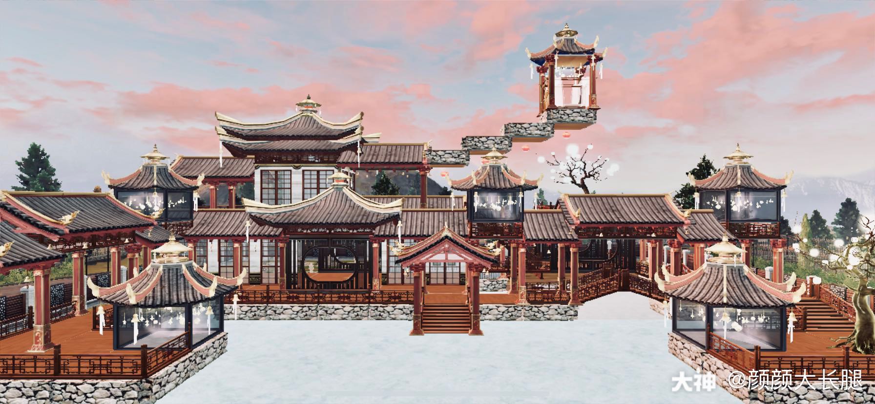 颜颜大长腿:适合月夜灯河的古风合集#末日建筑学院##明日之后##明日