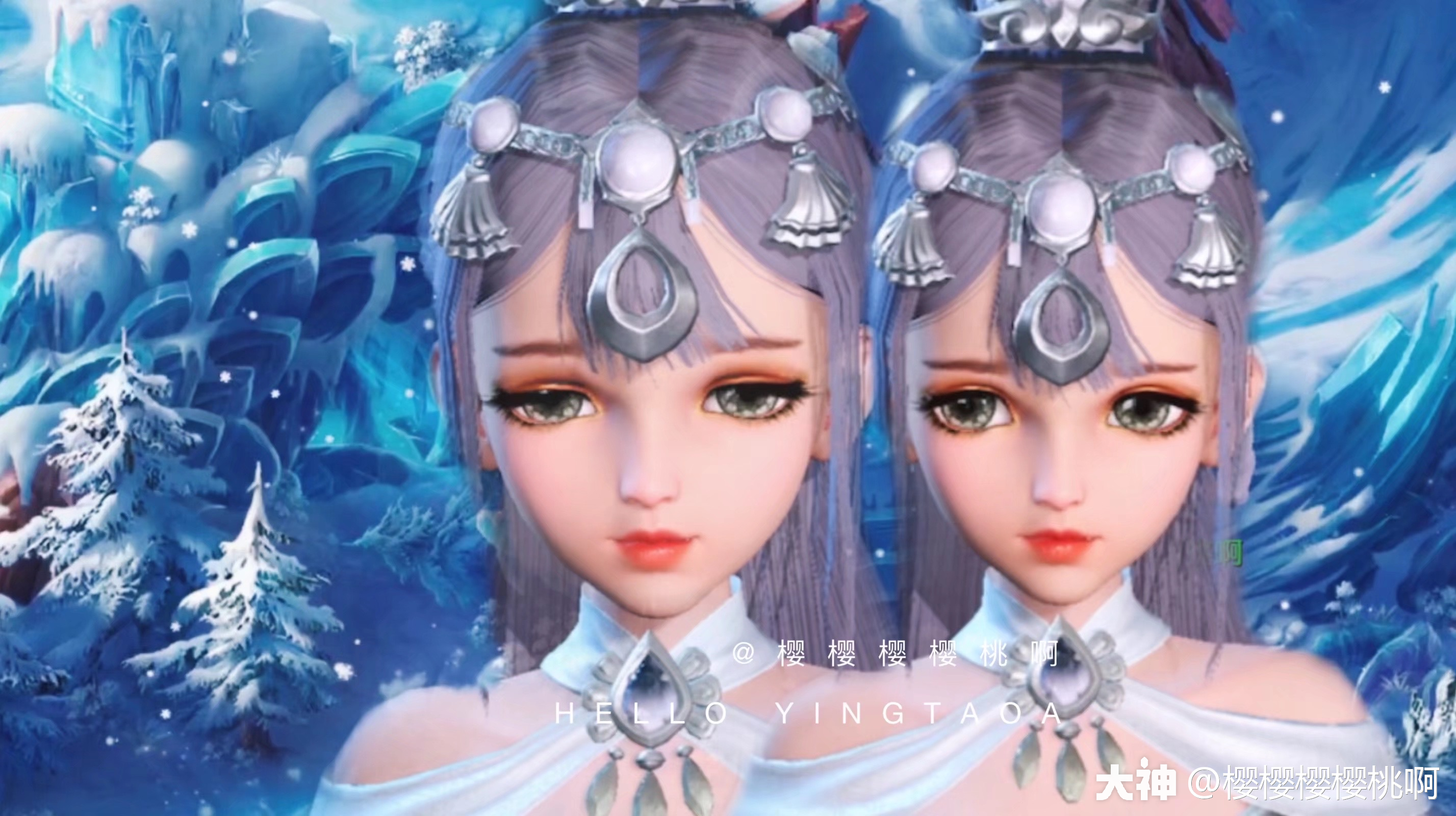 樱桃原创捏脸|游戏个人空间六宫格 梦幻秀壁纸合集 多图更新中