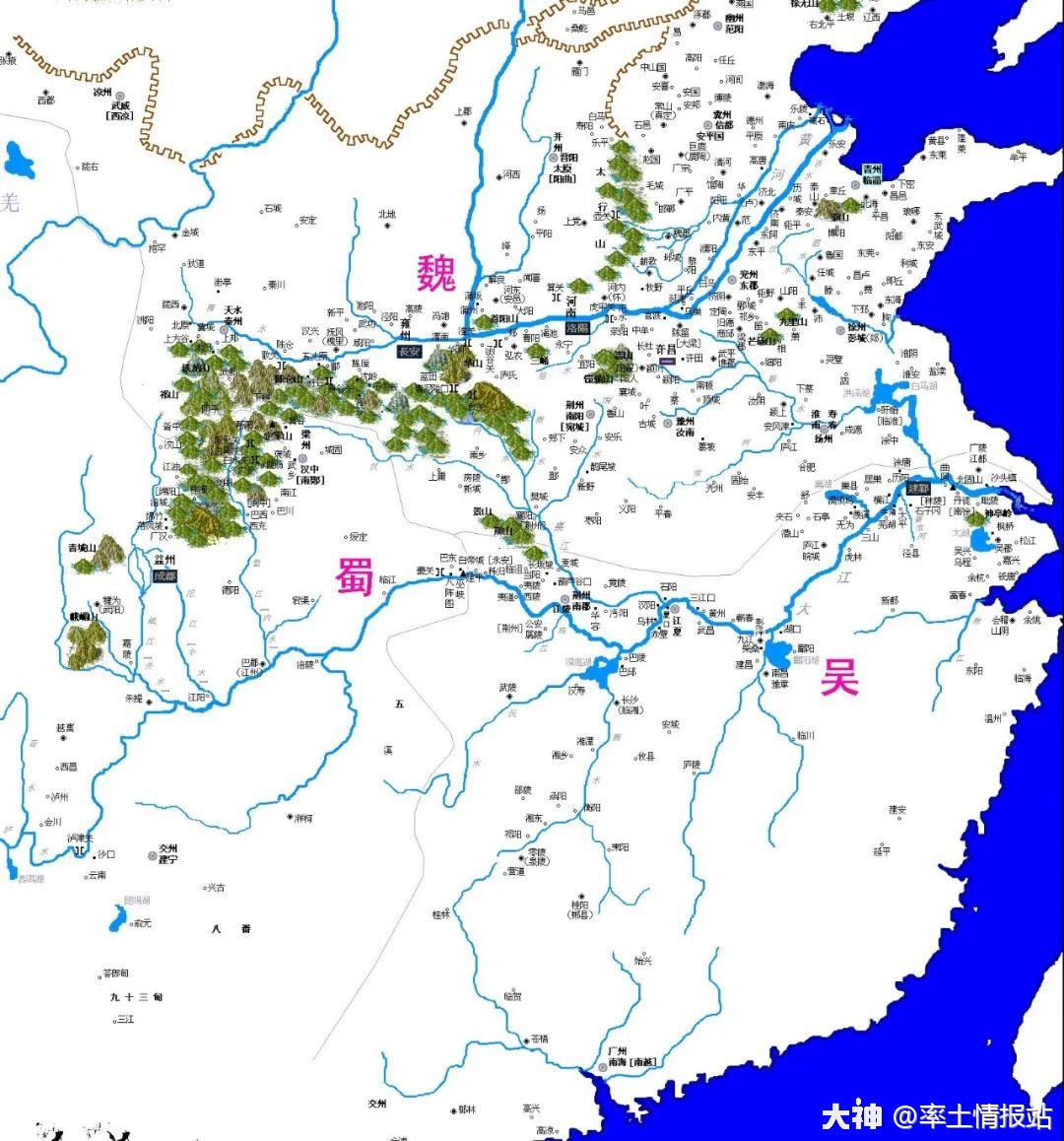 【老碧哔哔】玩率土,学文史,一起聊聊三国的城池!