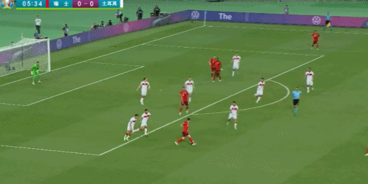 欧洲杯战报:瑞士3-1送土耳其出局,沙奇里梅开二度
