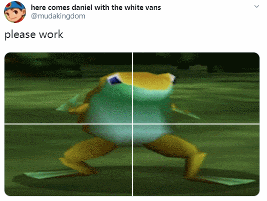 推特上的魔性四格gif图