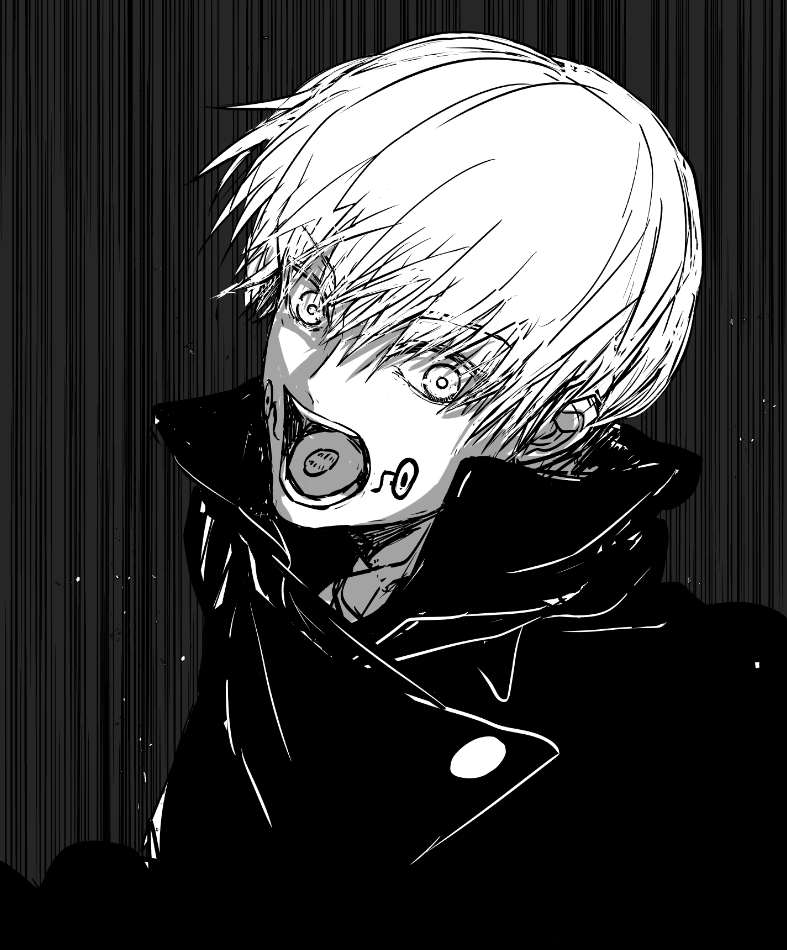 「the killer」作者·金井 桂 绘制的 五条悟,狗卷棘