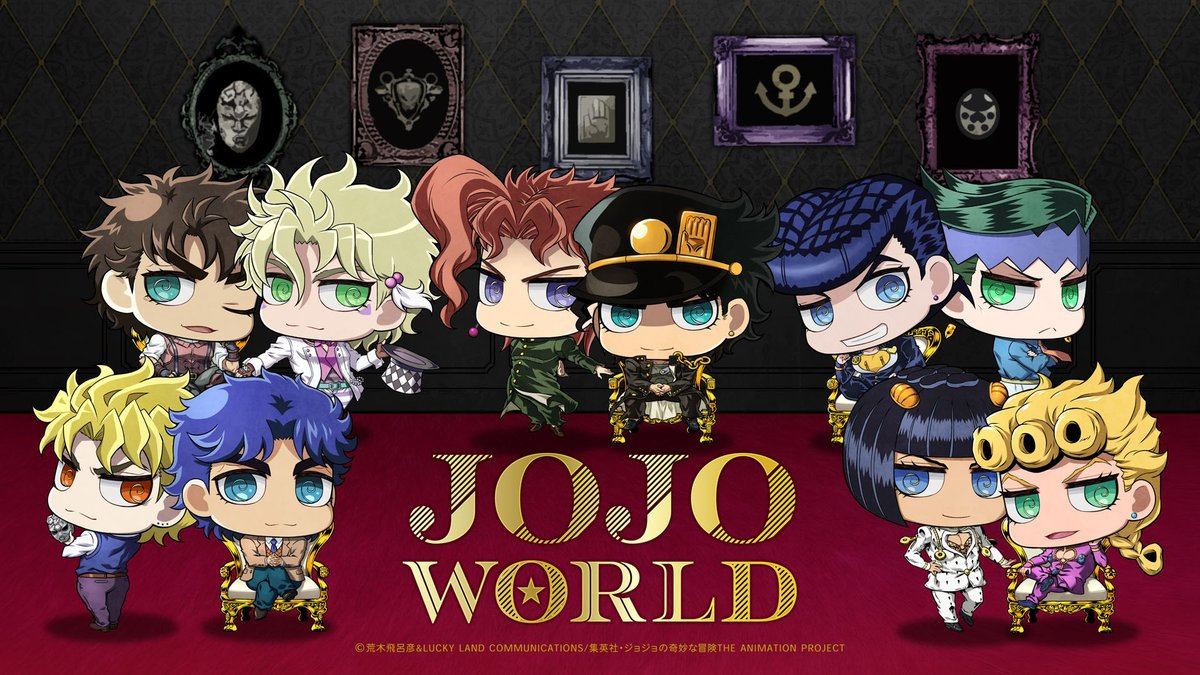 "jojo world"公开系列角色q版造型.