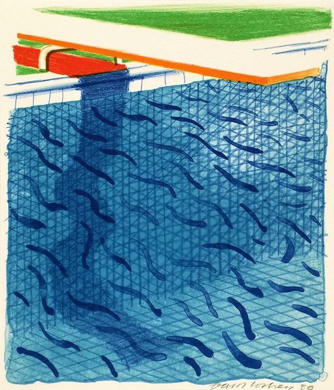 泳池david hockney