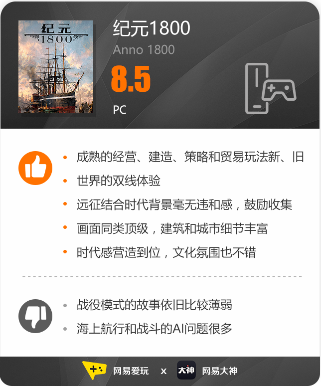 回归初心，迎接工业时代的洗礼 《纪元1800》评测