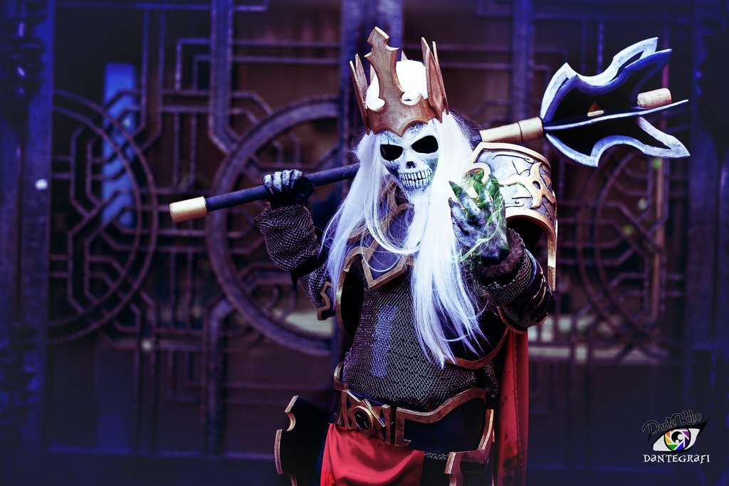 暗黑3玩家作品超还原的骷髅王李奥瑞克cos