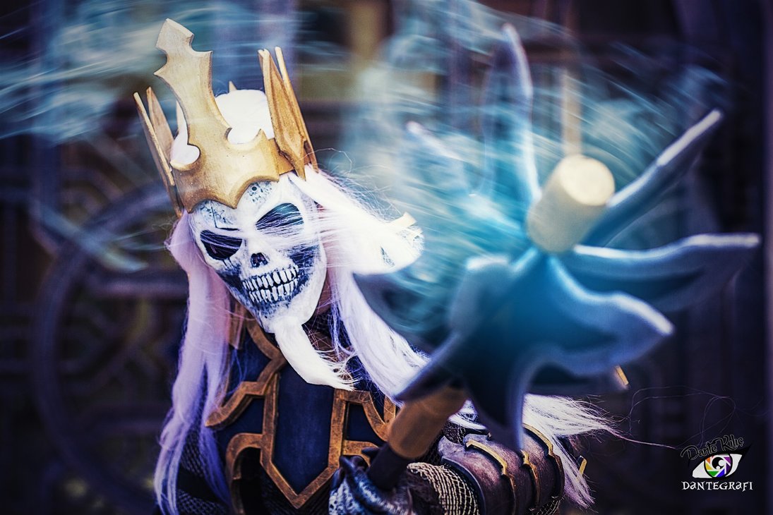 暗黑3玩家作品:超还原的骷髅王李奥瑞克cos