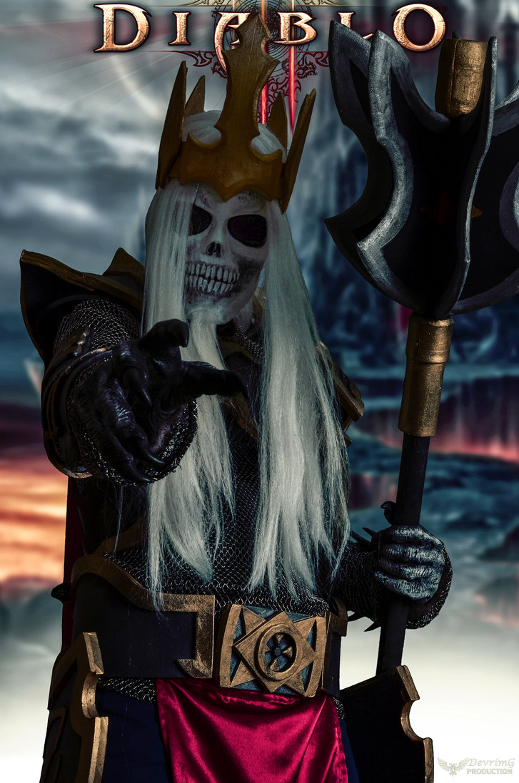 暗黑3玩家作品:超还原的骷髅王李奥瑞克cos