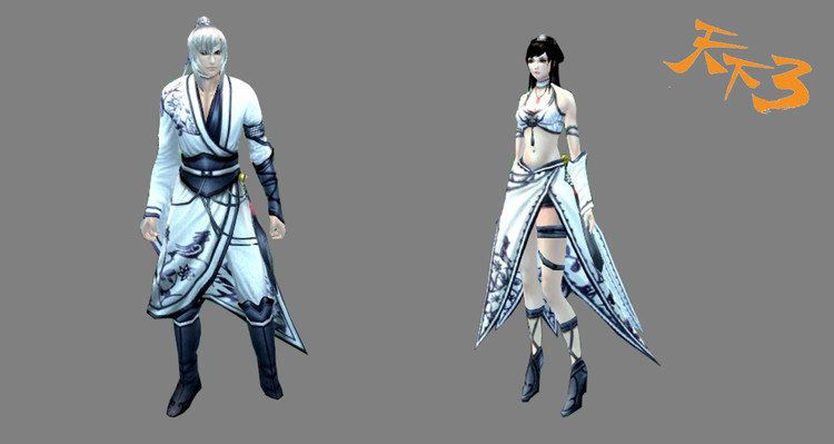 两套永久时装对比~你更喜欢哪套[黛染青花&孤鸿月影]