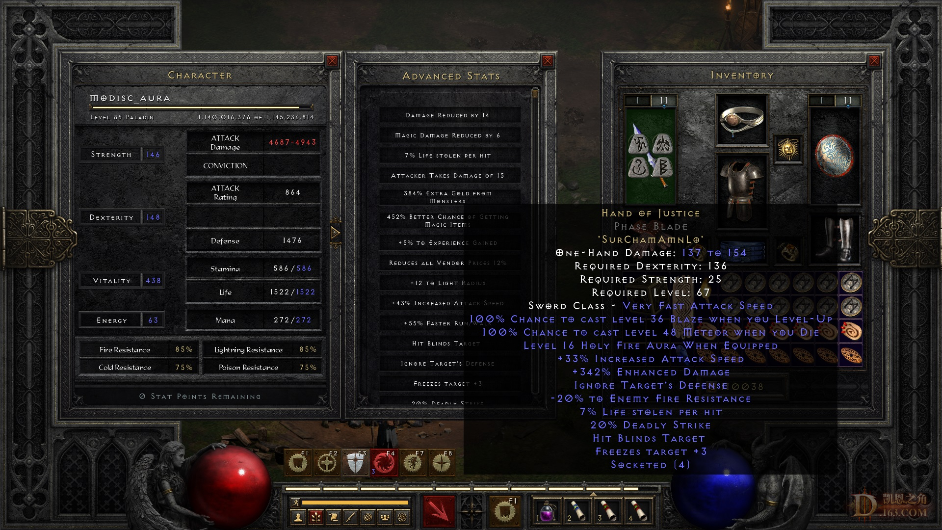 Holy Fire Auradin Build For Pvm - Topic - d2jsp