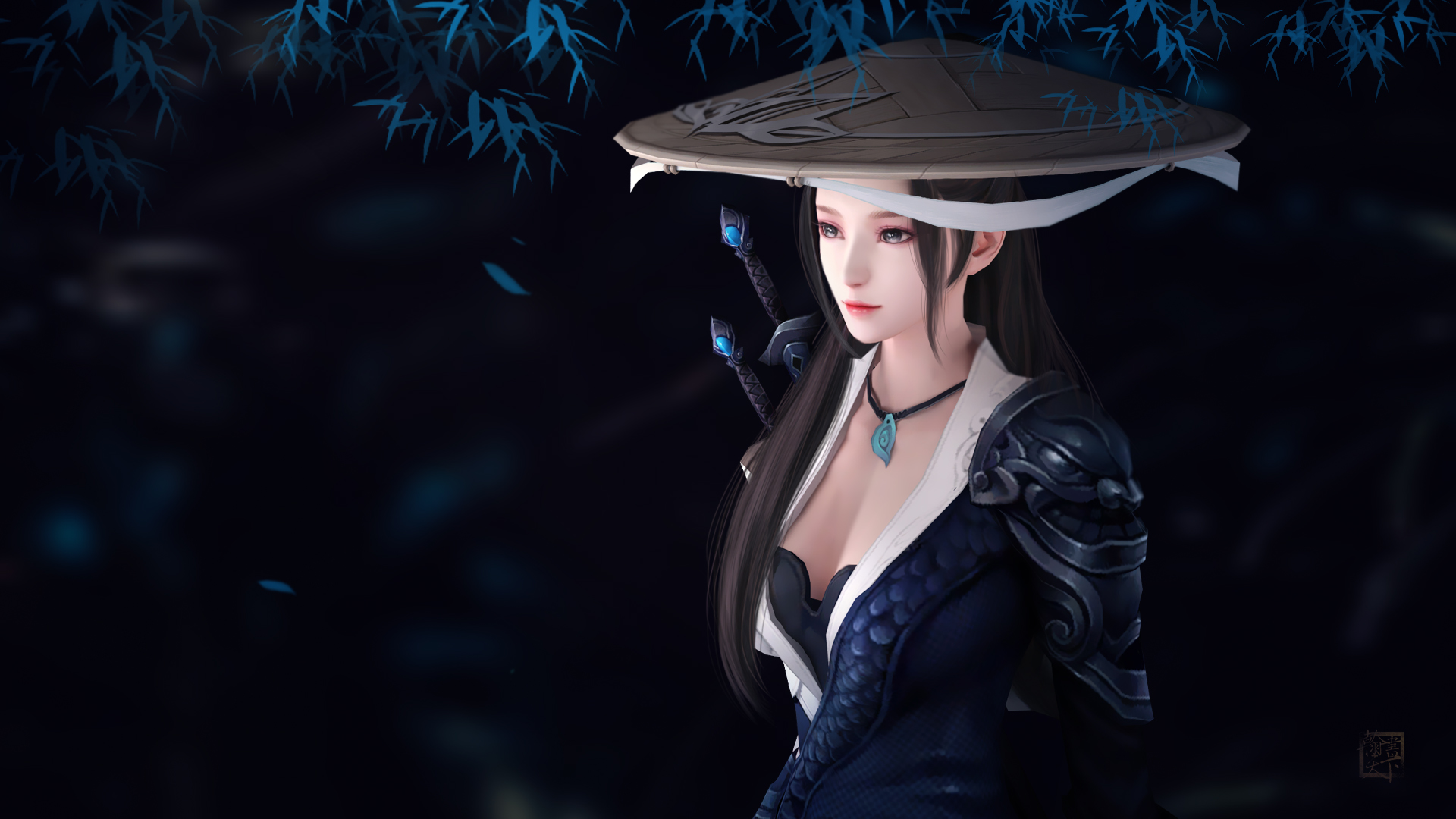 翰书天下拾光御剑把酒听秋雨怎堪江湖梦已远门派3d壁纸