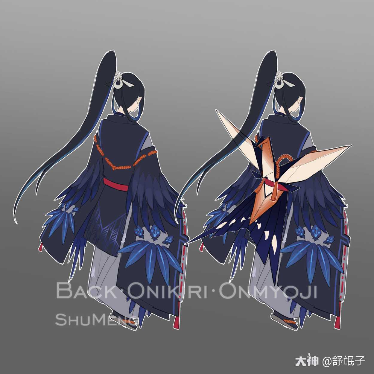 百绘罗衣的稿子【鬼切·燕返】