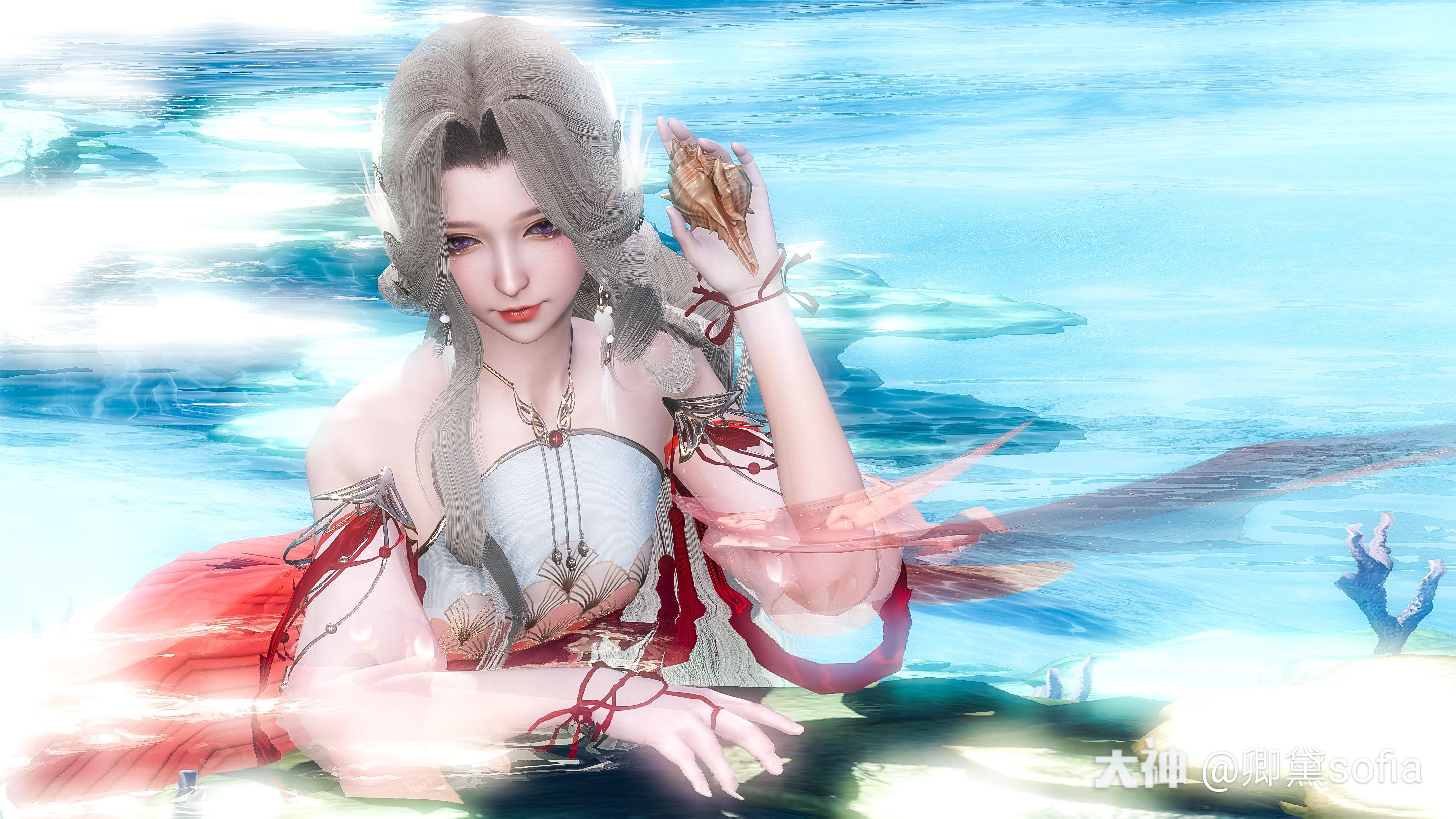 卿黛sofia:@唐裴 是小美人鱼#逆水寒##大宋映画##逆水寒镜湖映