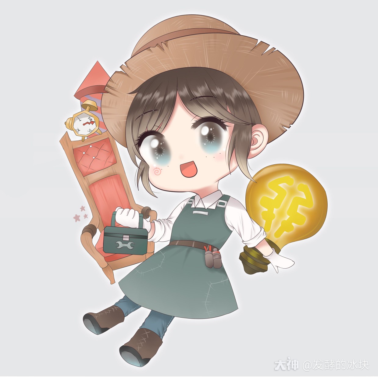 关注 画了好多丁丁 #第五人格##第五人格同人##园丁