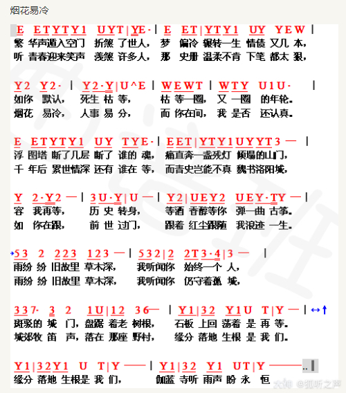 逆水寒# 琴谱搬运工!