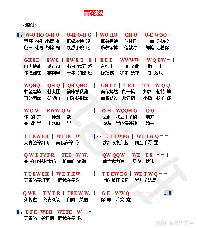 琴谱搬运工(二)_来自网易大神逆水寒圈子_狐听之声