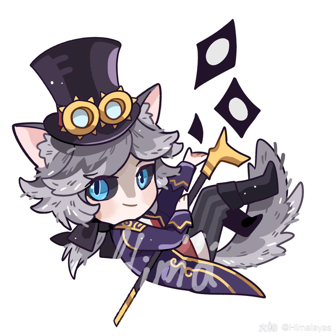 之前画的约约和伞伞,再加一张小弟弟