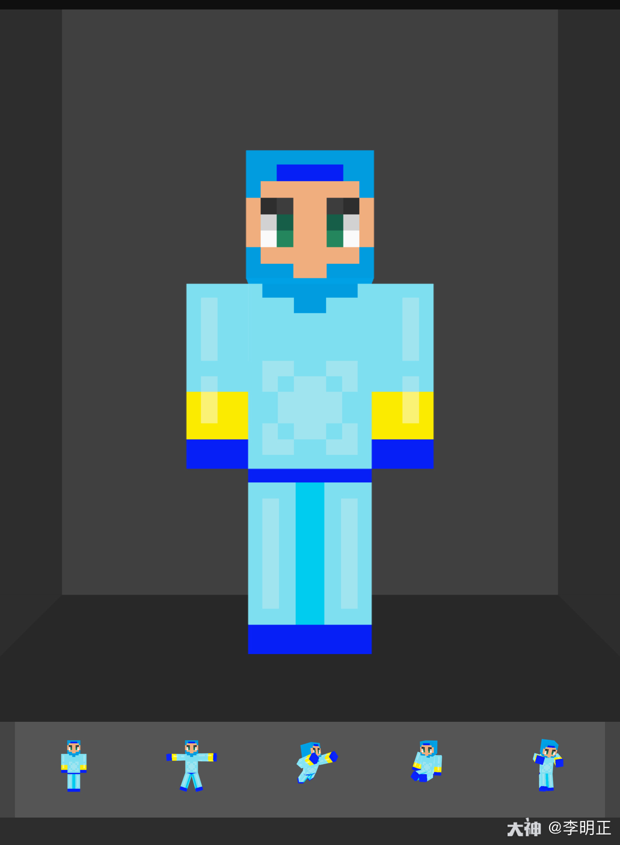 李明正:#mc皮肤#谁喜欢? 名称:钻石战士 原创哦～不要抄袭