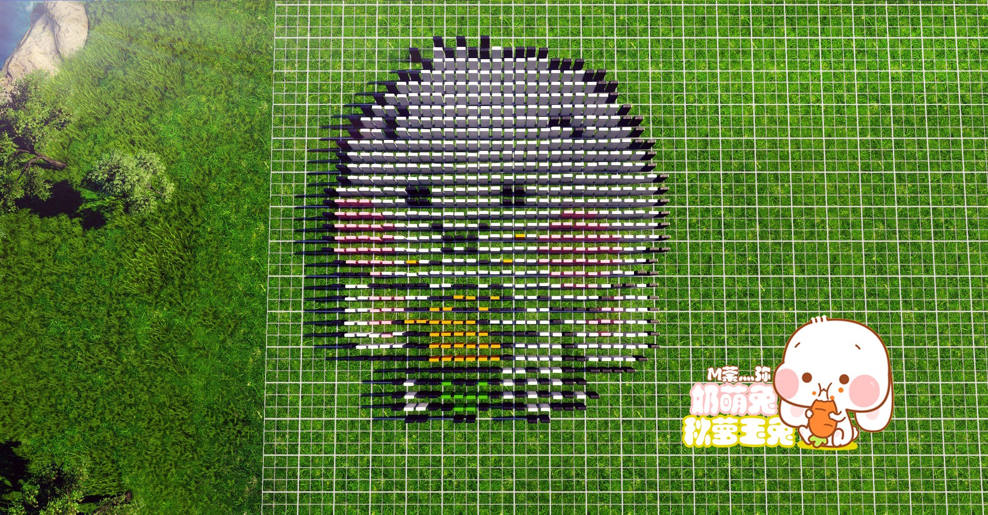 m荼灬弥:【逆水寒 庄园 骨牌  秋萝玉兔 奶萌兔 胡萝卜兔 效果图&