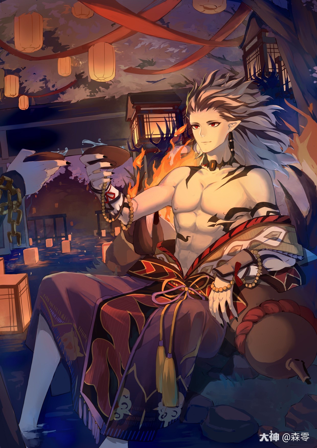 阴阳师##sp酒吞童子##阴阳师同人# 画到就是抽到   ohhhhh