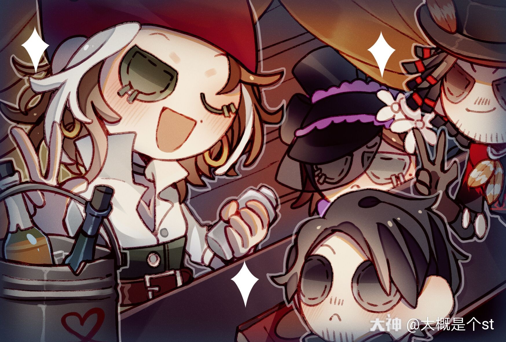 大概是个st:#第五人格##第五人格同人##第五人格学园祭