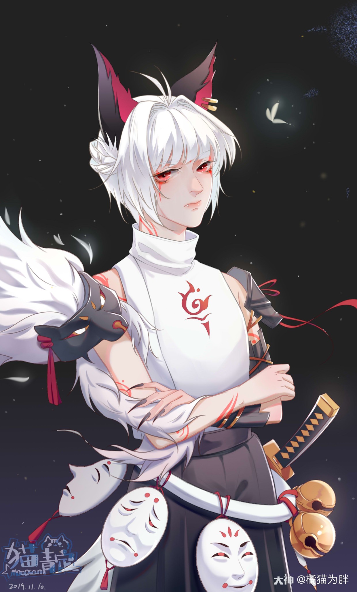 关注 #阴阳师ip同人##白藏主##阴阳师同人# "小白是狐狸不是狗!