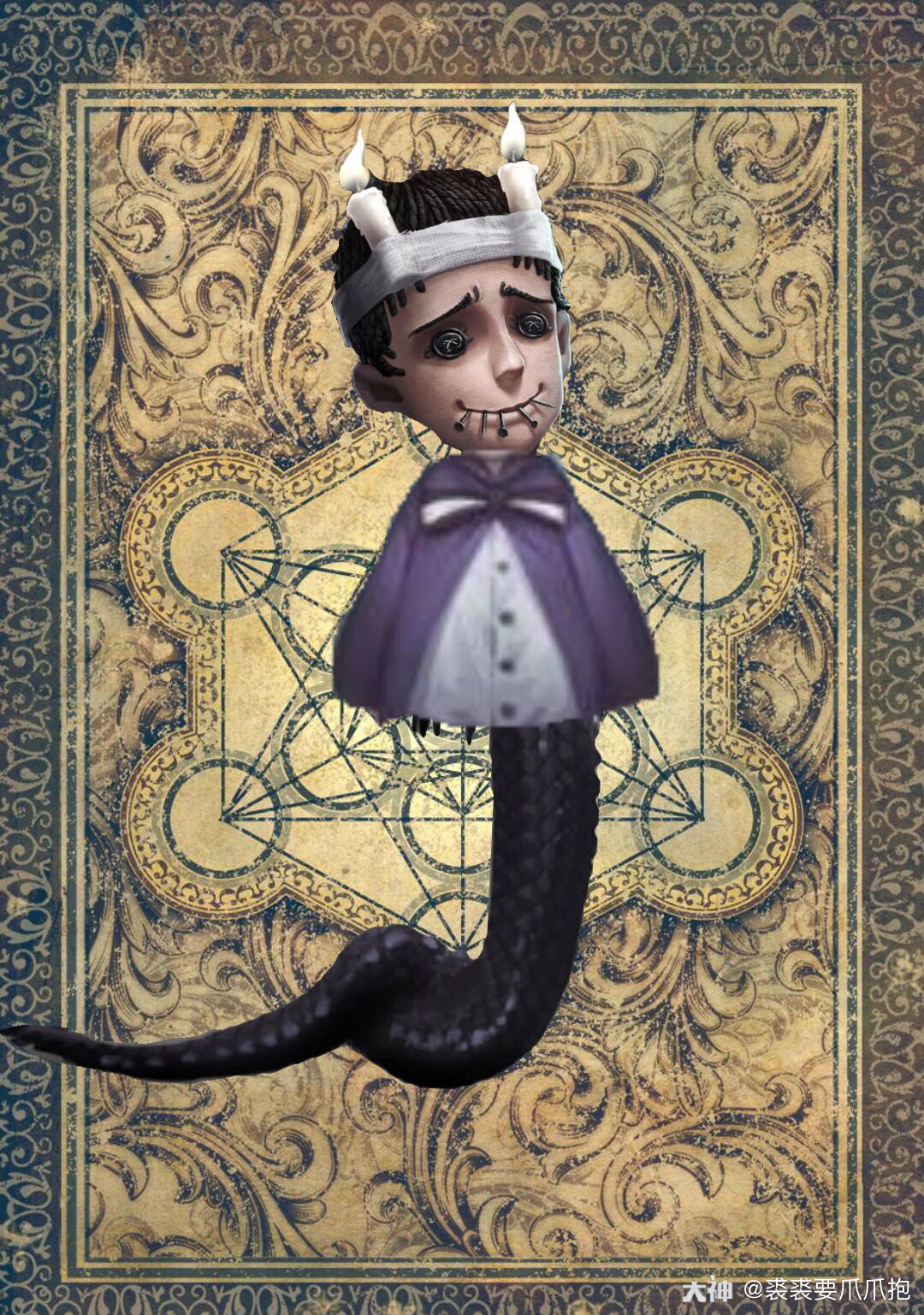 前三张是关于主角设计的第一张是单纯地关于卢基诺教授,这个背景很