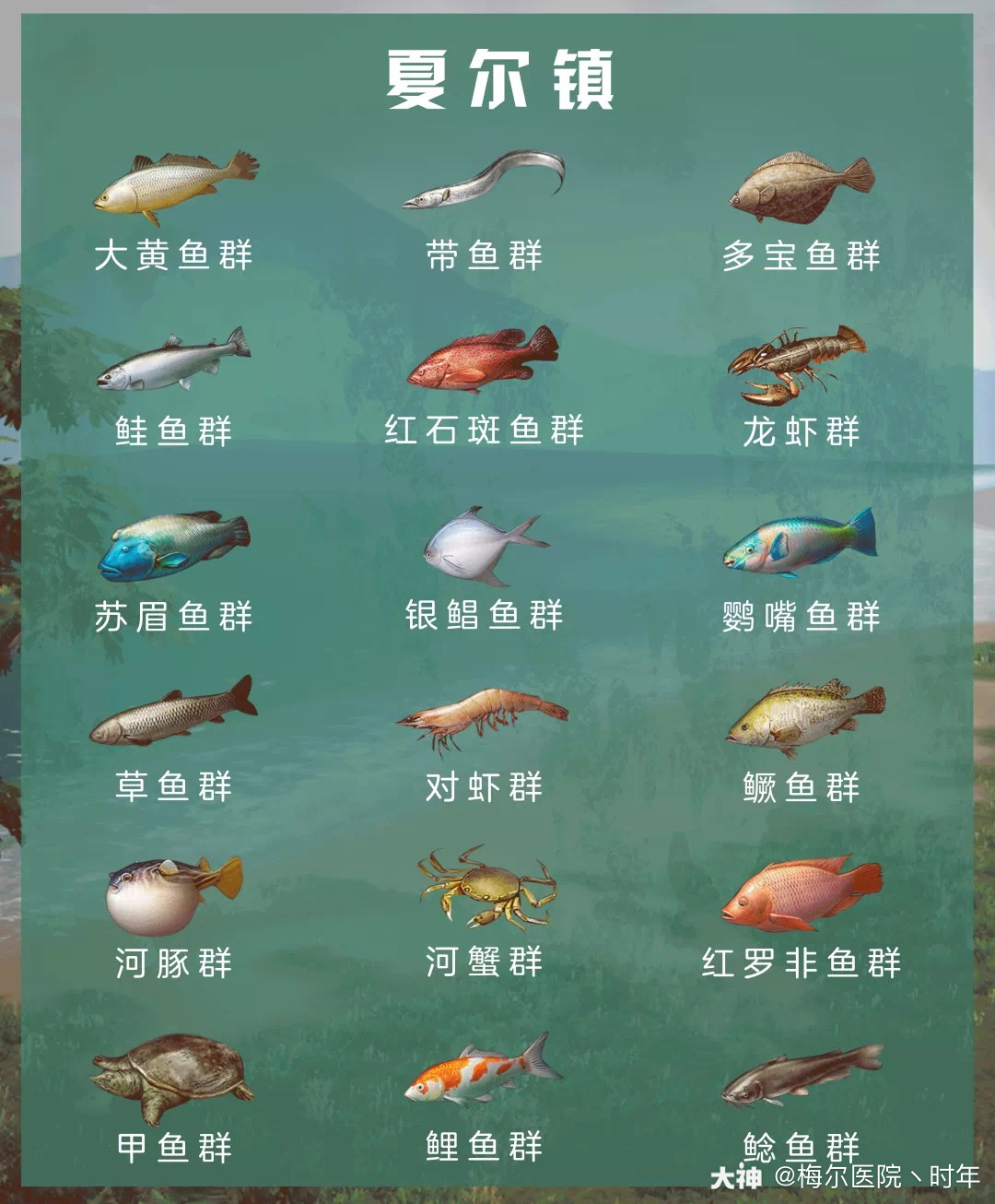 【鱼类分布一览】