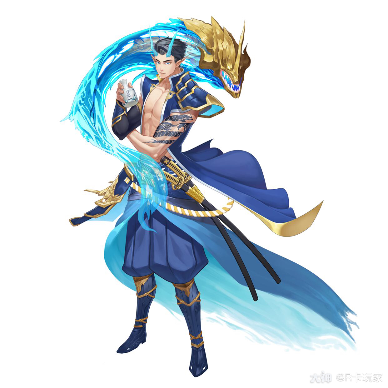 荒川之主# #阴阳师同.