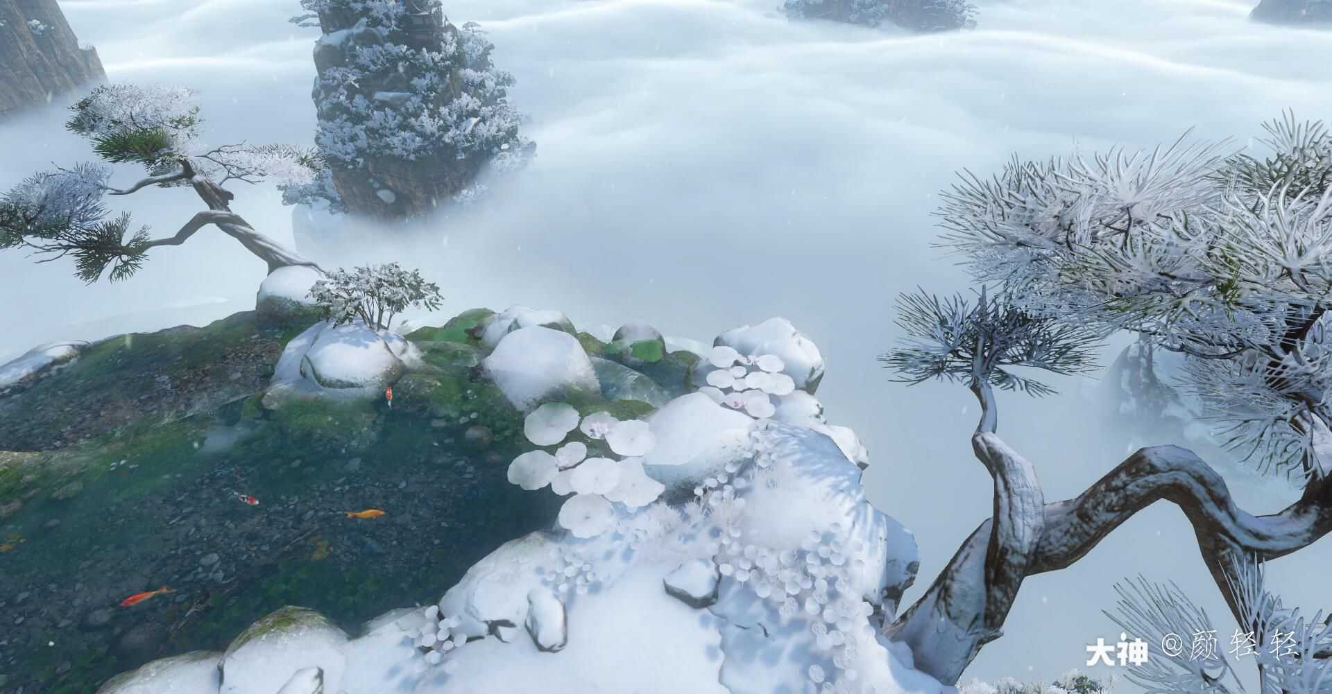 雪中三清山也别有一番韵味 _来自网易大神逆水寒圈子_颜轻轻