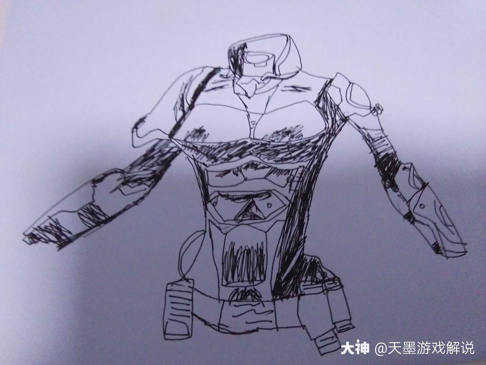 白色强袭凯觉得我画的像.