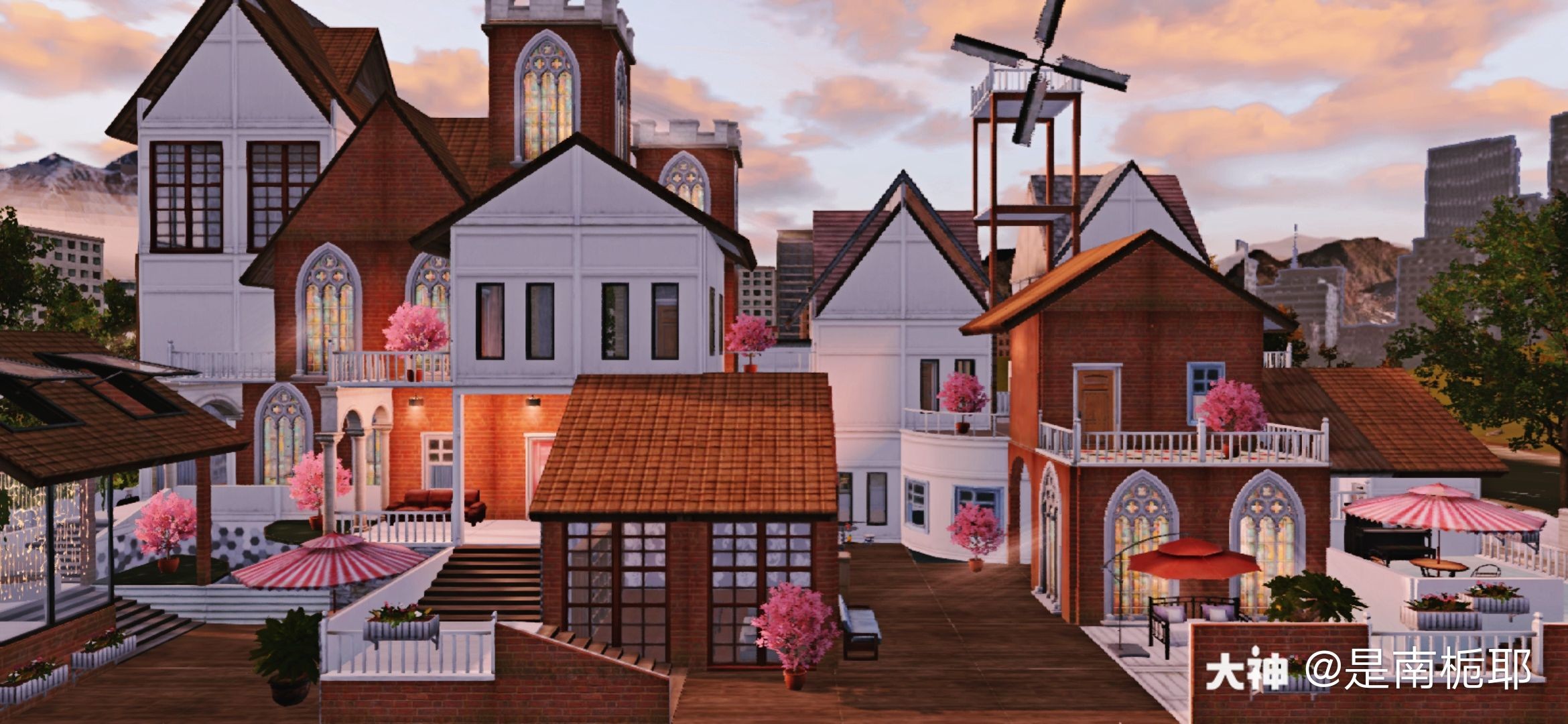 【最后一个双人地基:伊人小镇 】结构分:680 做成零氪版本也超好看!