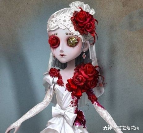 芸芸的蜜汁画馆##第五人格调香师# 芸芸的蜜汁画馆 摸了一只猩红新 