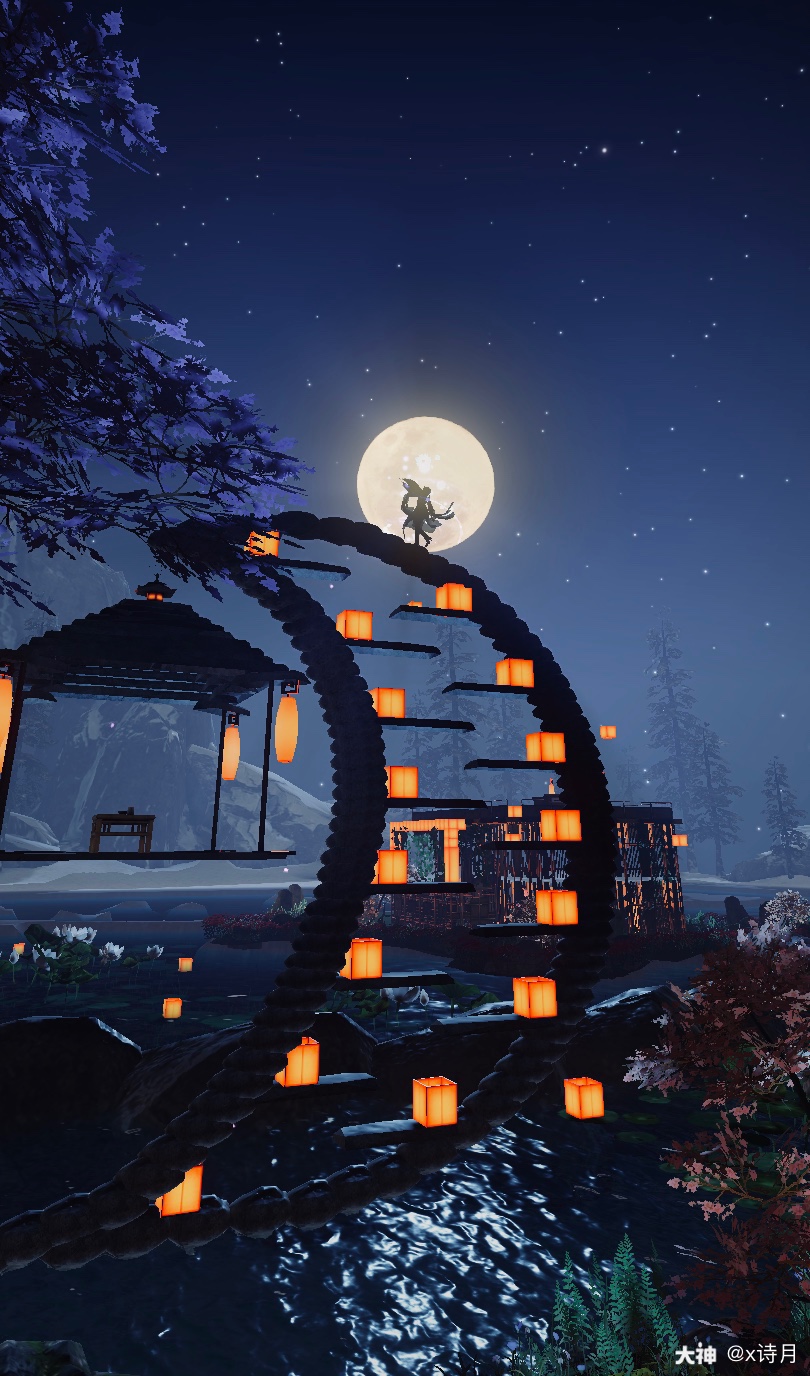 拍月亮 宅在家不出门了#一梦江湖# #一. 来自x诗月 - 大神