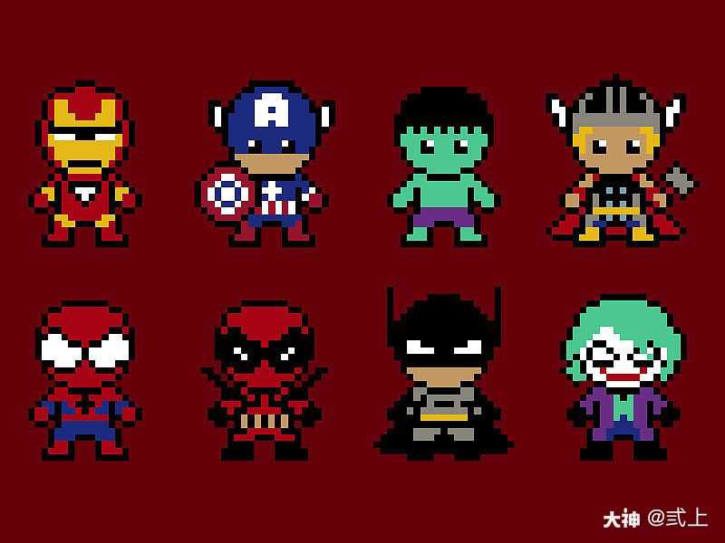 id:弎上 #重装像素画