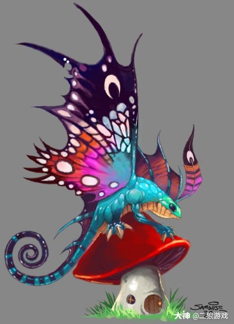 【炉石传说原画品鉴 精灵龙】