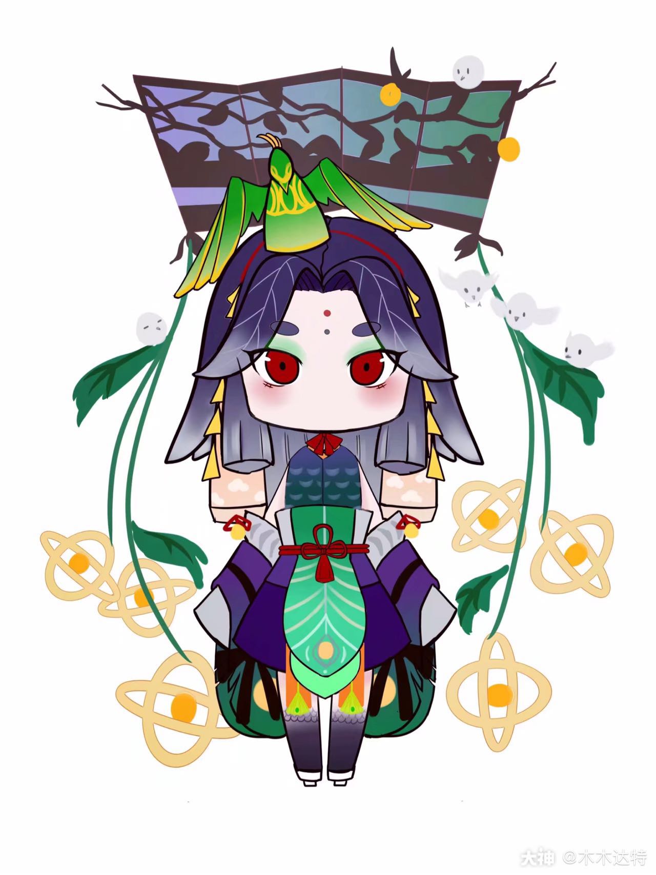 阴阳师ip同人#阴阳师#鸩 继续搬旧图(什么