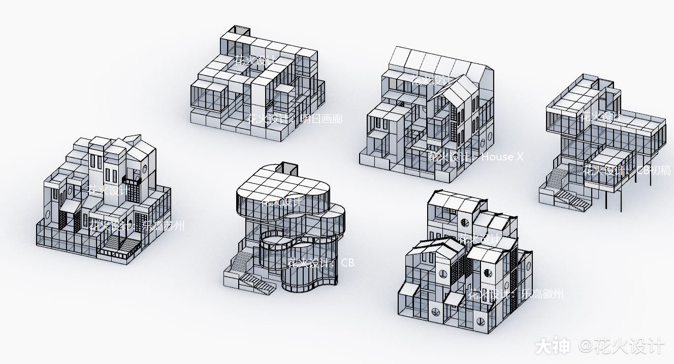 是不是好久没看见花火的白模啦 你曾做过哪几个 直接留建筑上的名字让我统计下 有 来自大神明日之后圈子 花火设计